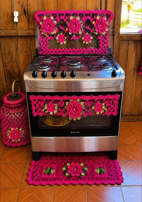 Crochet Flower Stove Knob and Oven Handle Cover Pattern: A Complete Guide
